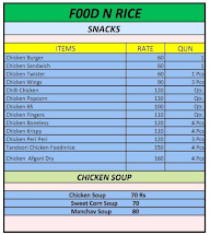 Food N Rice menu 3