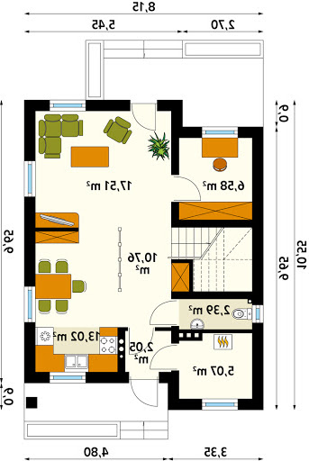 Oliwka 2 (CE) - Rzut parteru