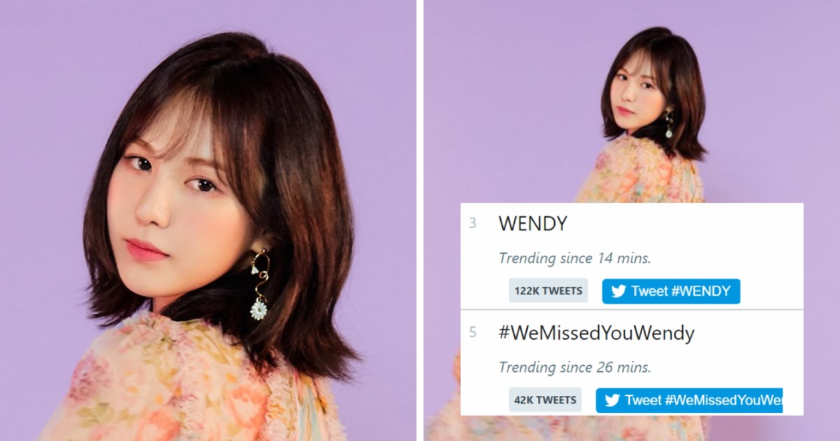 Red Velvet's Wendy Trending Worldwide After SM Entertainment Releases Photo Since Accident - Koreaboo