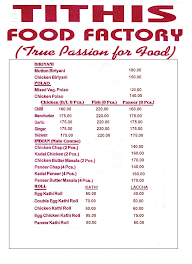 Tithis Food Factory menu 3