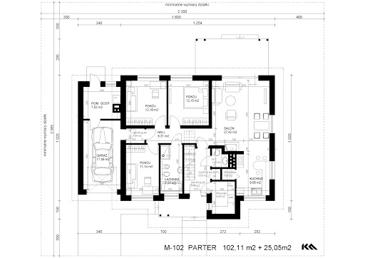 M-102 - Rzut parteru