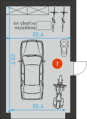 G1 - Rzut garażu
