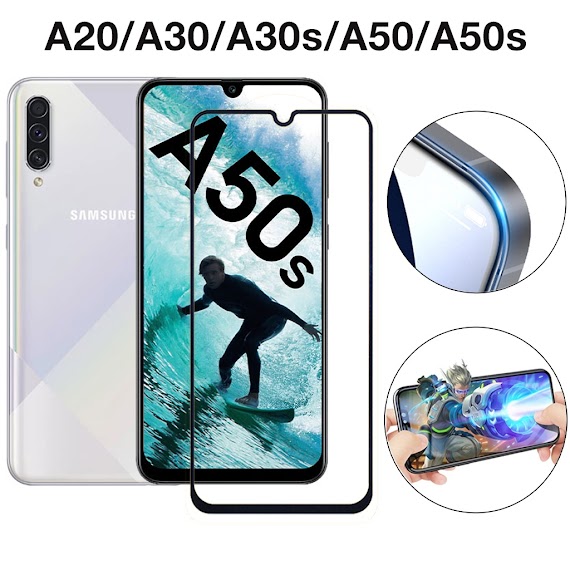 Kính Cường Lực Samsung A50 A50S A30 A30S A20 Trong Suốt Full Màn Cao Cấp - Cảm Ứng Siêu Mượt [Fm]