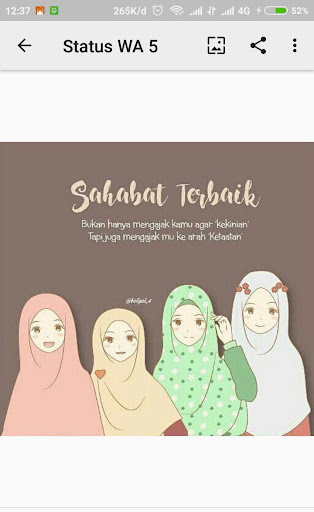 Gambar Kartun Muslimah Kekinian Gallery Islami  Terbaru