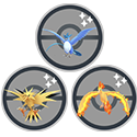 Image of Articuno, Zapdos, and Moltres - Shiny Icon On