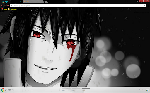 Anime Blood Naruto Sasuke