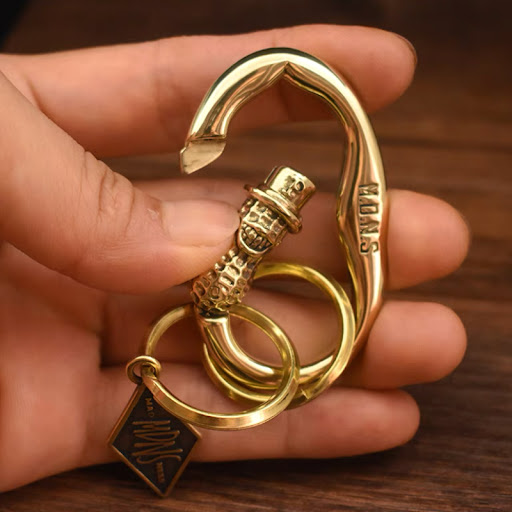 Title 3, Sterling Silver Copper Knife Drop Car Keychain ...