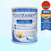 Gluzabet 800G Sữa Non Dinh Dưỡng Dành Cho Người Tiểu Đường (Hương Vani)