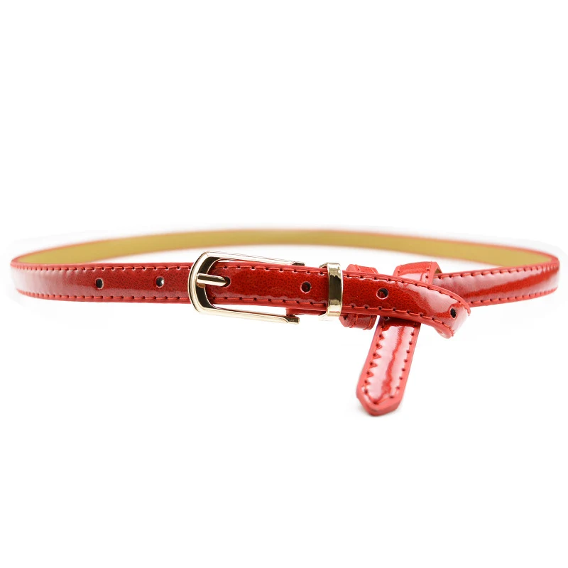 Title 5, Candy Color Pin Buckle Ladies Patent Leather Pu...