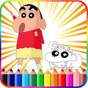 Shinchan Coloring Book  Icon