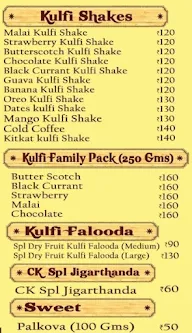 Chennai Kulfi menu 3