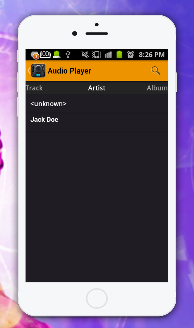 Audio Player(Mp3 Music Player) Screen 2