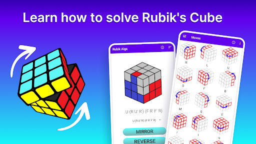 Screenshot Rubik's Cube Solver Algs 3x3