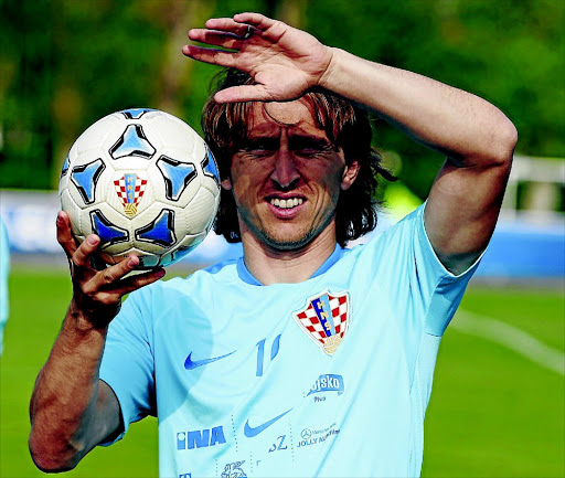 WARY: Croatia's Luka Modric during training PHOTO: John Sibley/ REUTERS