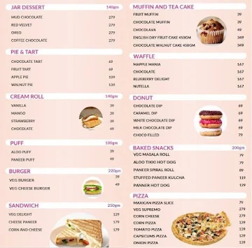 Winni Cakes & More menu 