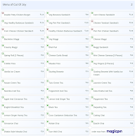 Cut Of Joy menu 2
