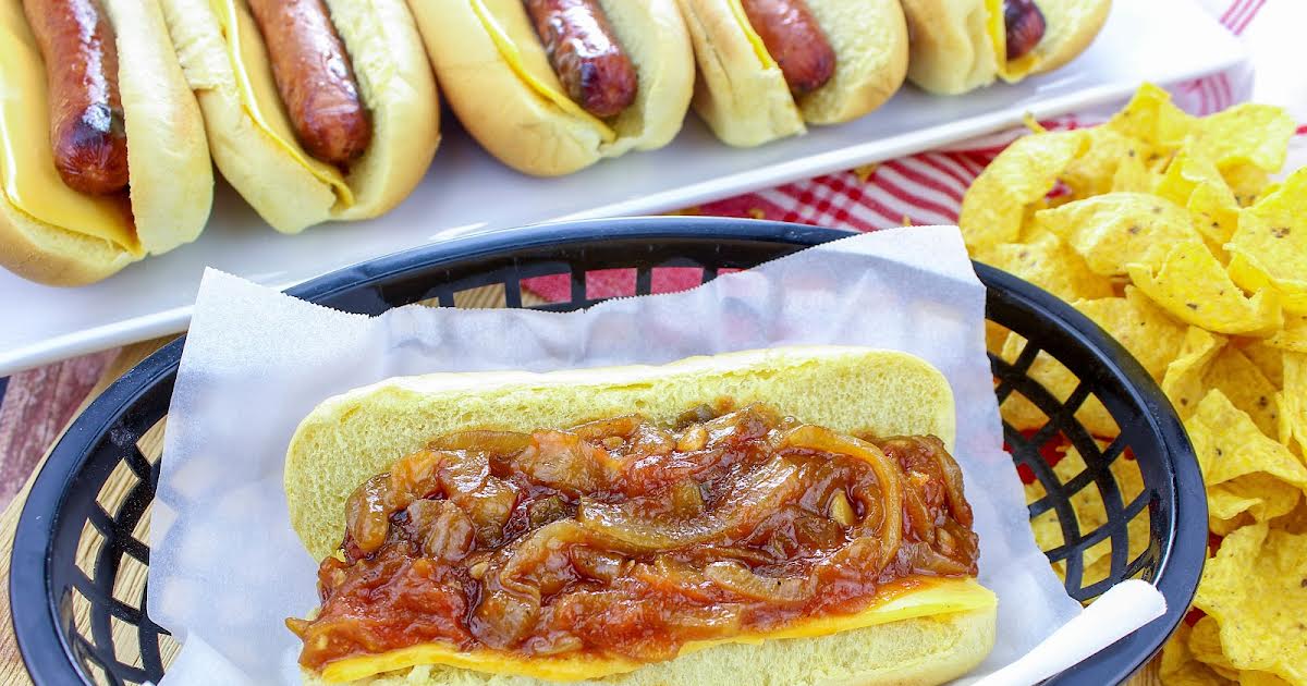 Kitchen Simmer: Grilled Hot Dogs with Pineapple Relish