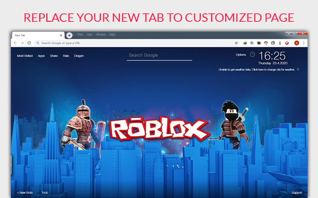 Roblox Wallpaper HD Custom New Tab