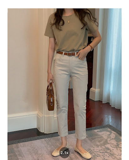 Title 88, Womens Solid Color Round Neck Loose And Slim S...
