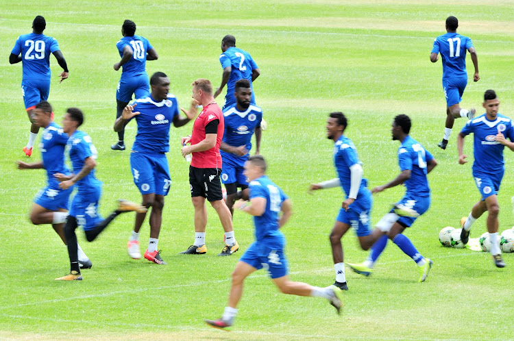 Eric Tinkler, coach of Supersport United during the CAF Confederations Cup Supersport United media day at Megawatt Park, Johannesburg on 22 November 2017.