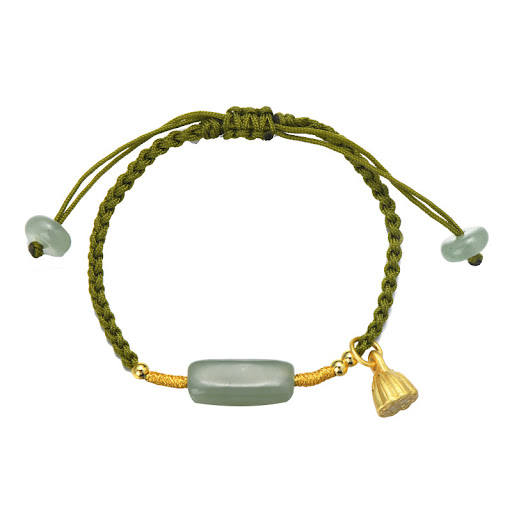 Title 4, Female Lotus Flower Jade Bracelet Enhance Inner...