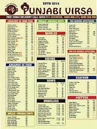 Punjabi Virsa menu 1