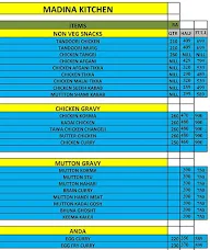 Madina Kitchen menu 1