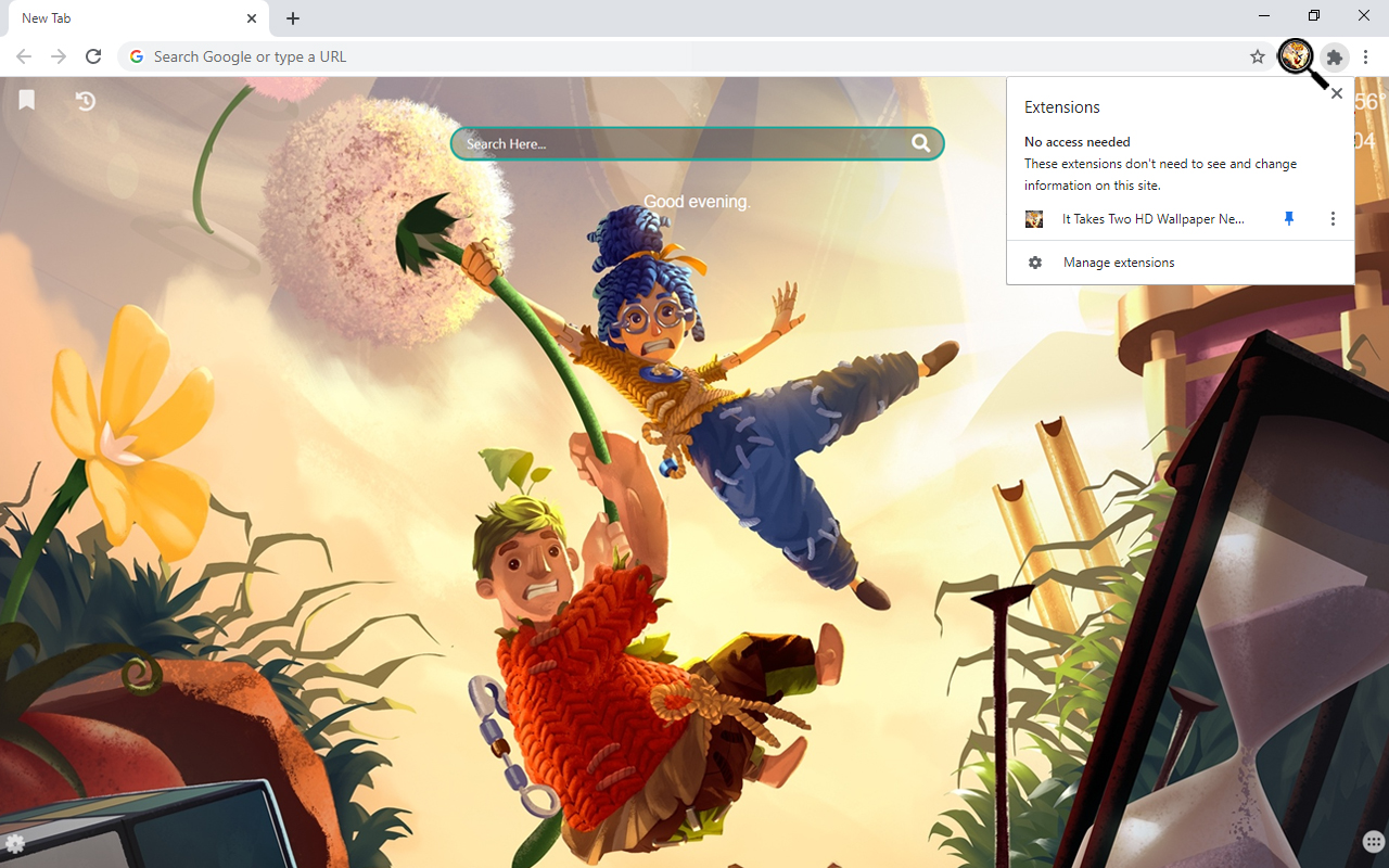 It Takes Two HD Wallpaper New Tab Preview image 1