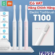 Bàn Chải Điện Xiaomi Mijia T100 (Pin Sạc) Va Bộ 3 Đầu Bàn Chải T100 - Kháng Nước Ipx7 - Bàn Chải Đánh Răng Mijia T100