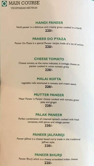 Village Vatika menu 2