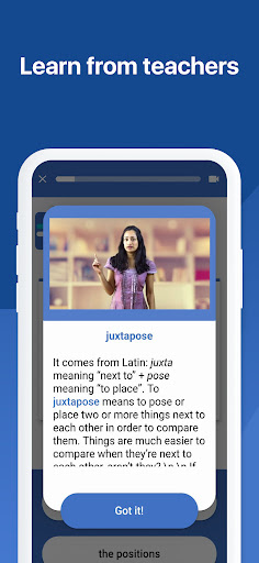 Screenshot Moreover - Academic English