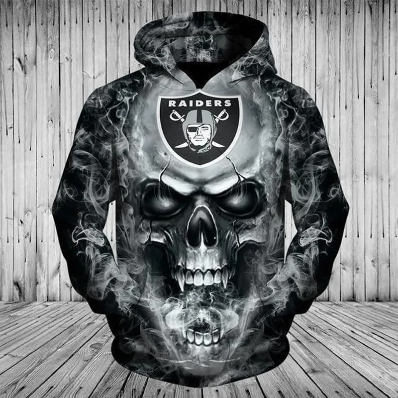 Hooded sweatshirt with printed hood