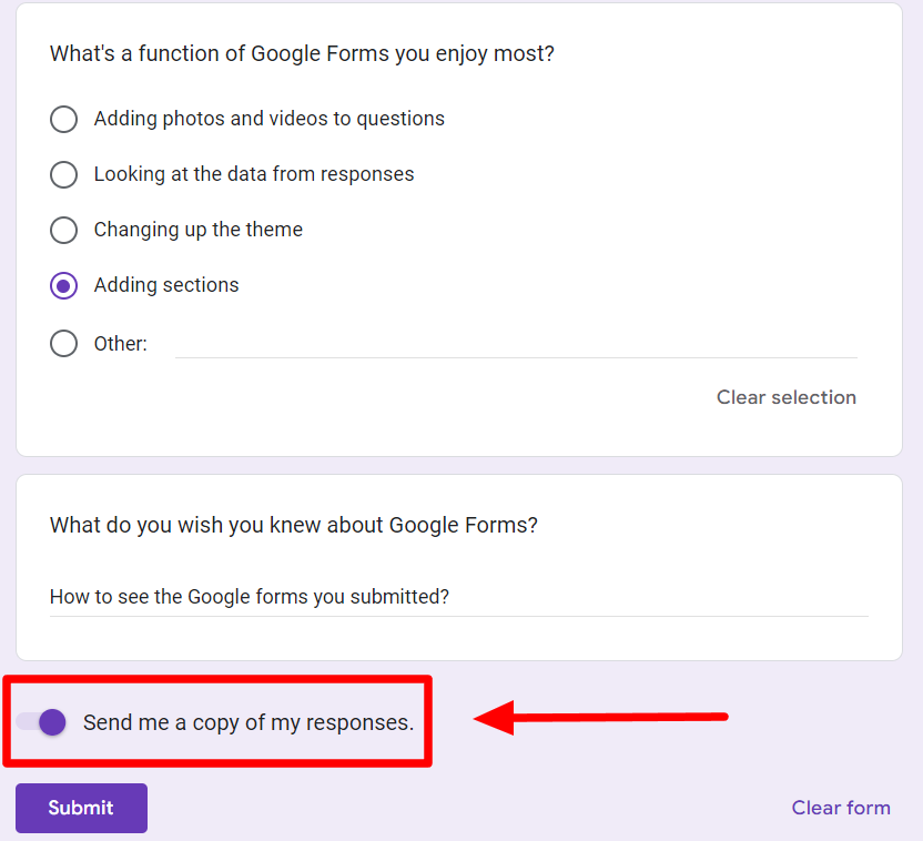 How to See Google Forms You Submitted