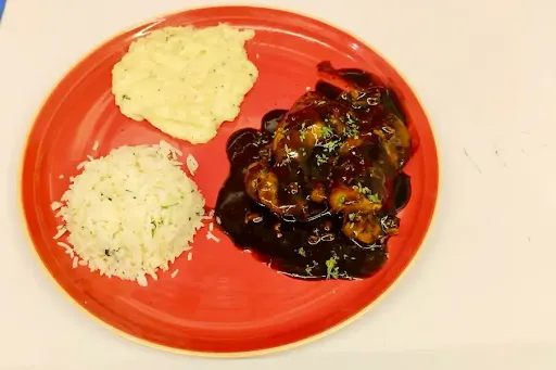 Grilled Chicken Steak In Barbeque Sauce