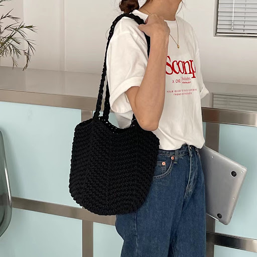 Title 3, Hollow Beach Woven Bag for Casual Lazy Vacation...