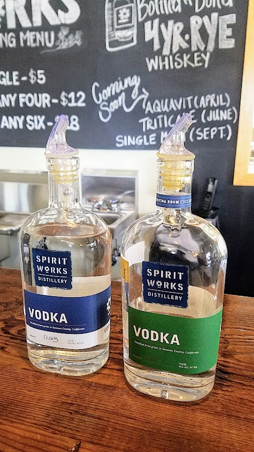 Visiting Spirit Works Distillery, part of the Artisan Cheese Festival tour visiting the Barlow area of Sebastopol