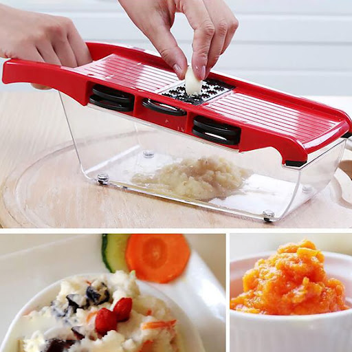 Title 5, Multifunctional Potato Shredder Slice, shred, a...