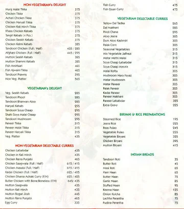 Red Chilli menu 