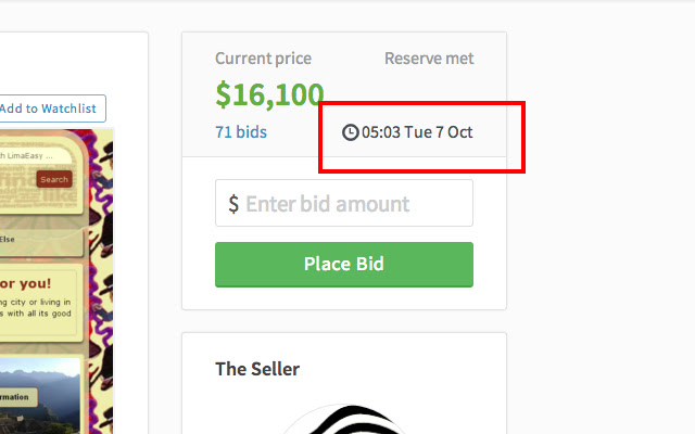 Flippa Auction End-Date Calculator