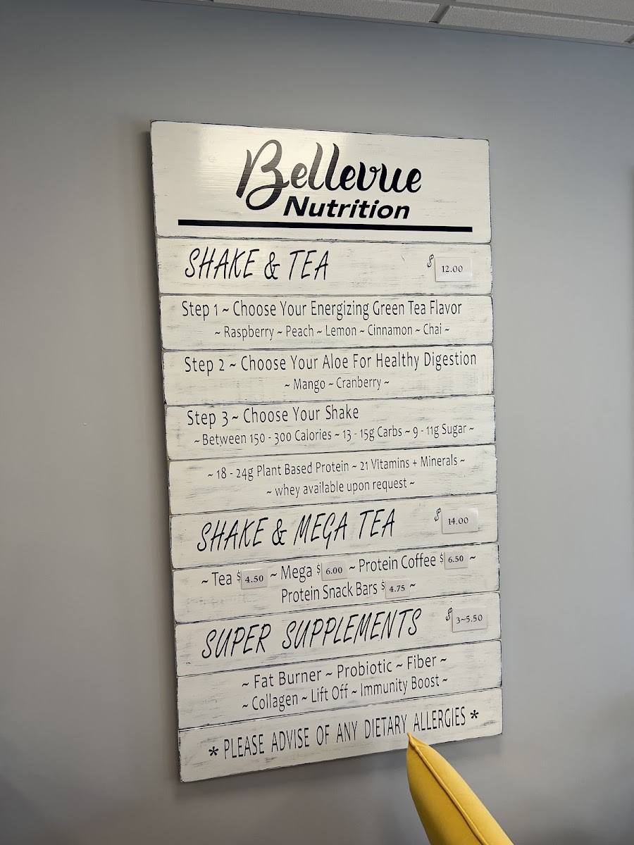 Herbalife Bellevue Nutrition gluten-free menu