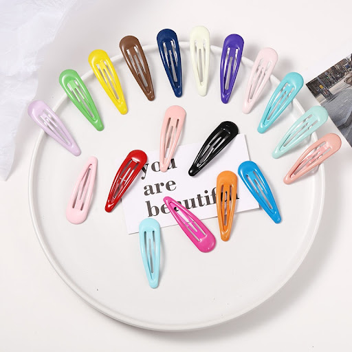 Title 10, Color Drop-shaped Oil BB Clip for stylish hairs...