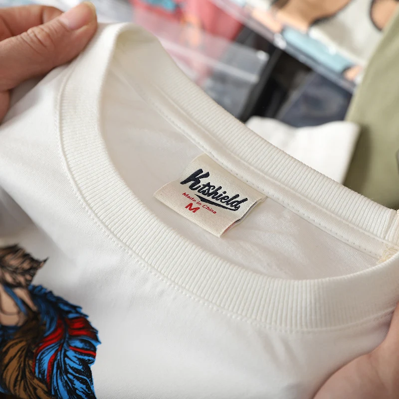 Title 17, Zomer heren T-shirt, uit één stuk, bedrukt, gew...