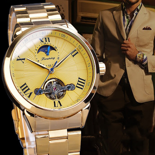 Title 2, Fashion Casual Waterproof Automatic Mechanical ...