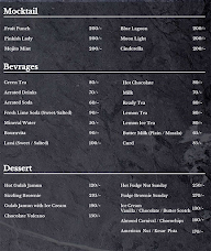 The Galleria Hotel menu 1