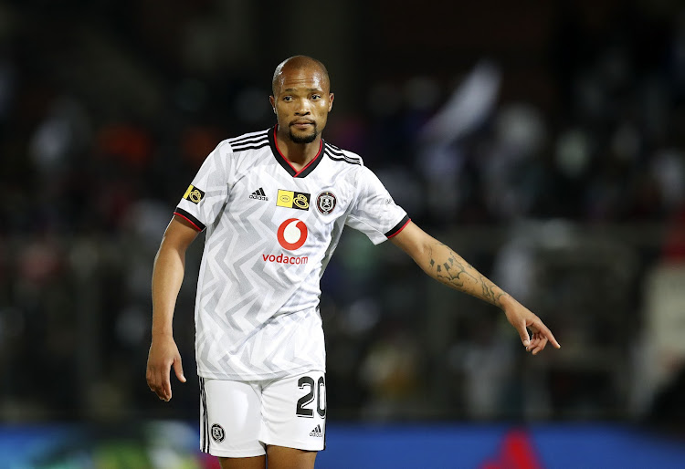 Goodman Mosele of Orlando Pirates during the 2022 MTN8 quarterfinal between Royal AM and Orlando Pirates at Chatsworth Stadium in Durban on the August 27 2022.