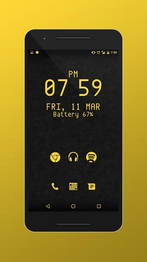 MNML YELLOW PRO ICON PACK Screen 3