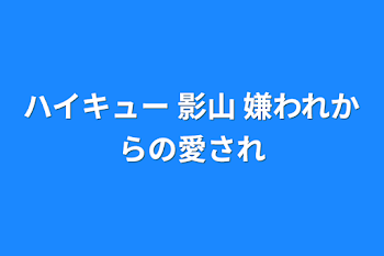 ハイキュー 影山 嫌われからの愛され