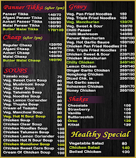 Foodie's menu 1