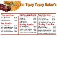 Sai Tipsy Topsy Bakery menu 1