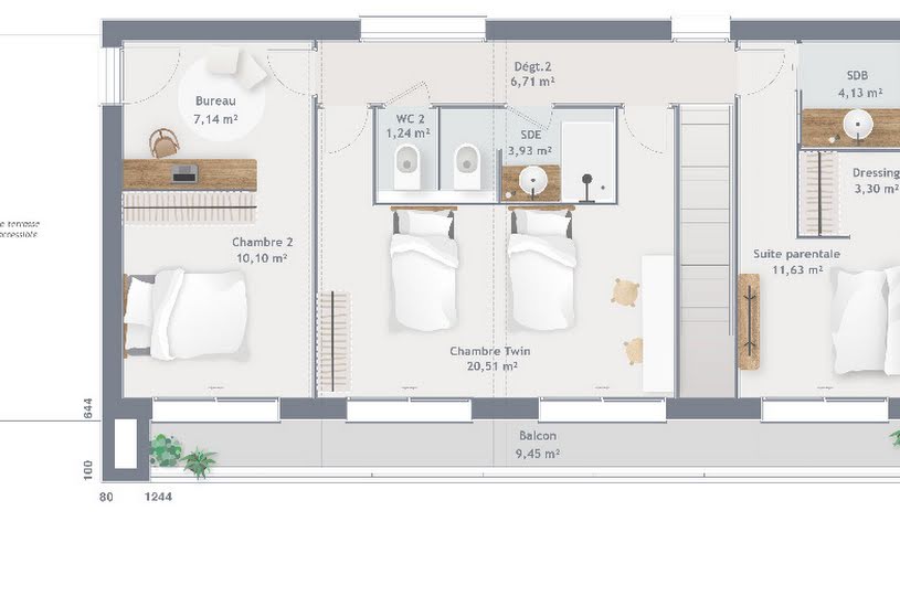  Vente Terrain + Maison - Terrain : 1 000m² - Maison : 120m² à La Selle-la-Forge (61100) 